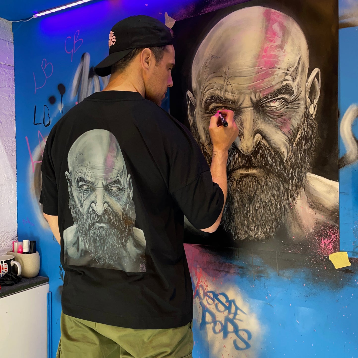 Kratos - God of War - Unisex Loose Graphic T-shirt