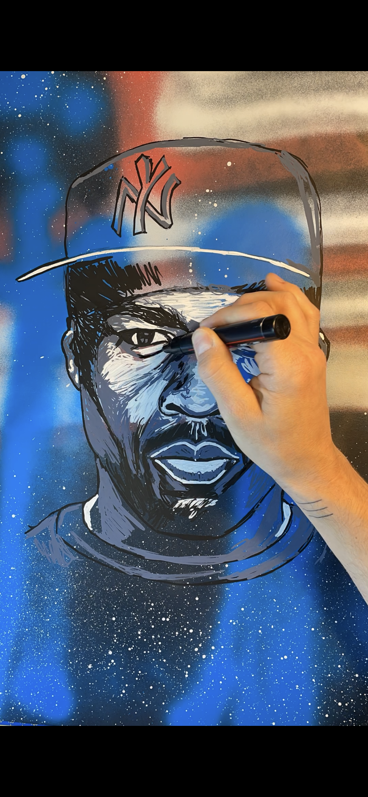 (RED/BLUE) 50 Cent I love NY Limited Edition Print