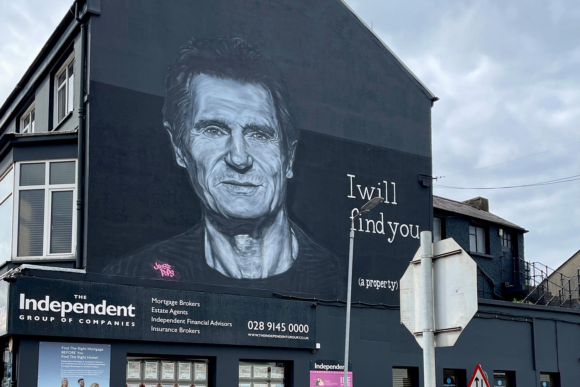 I will find you (a Liam Neeson Mural)