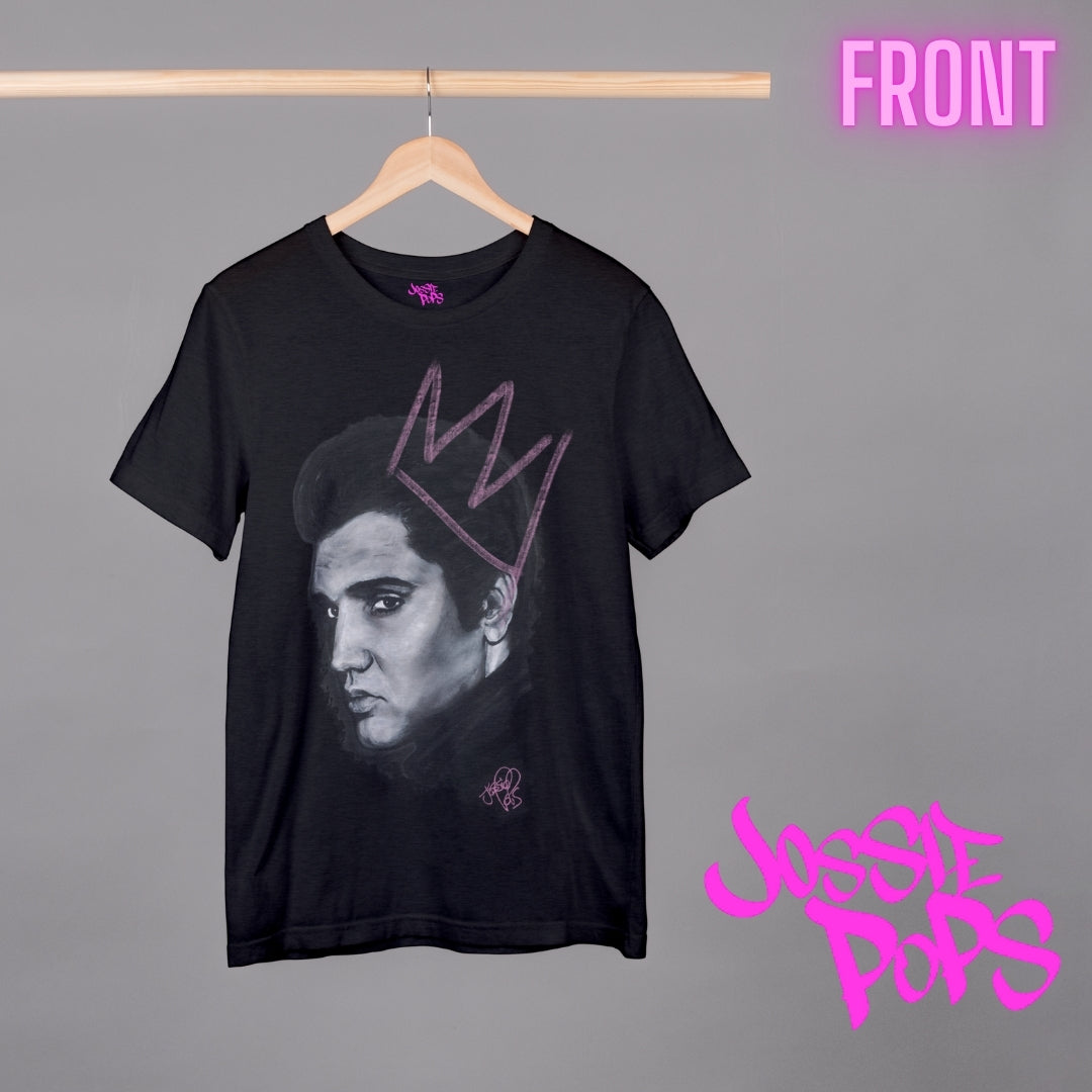 Elvis Presley 'The King' - Fitted Graphic T-shirt