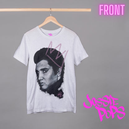 Elvis Presley 'The King' - Fitted Graphic T-shirt