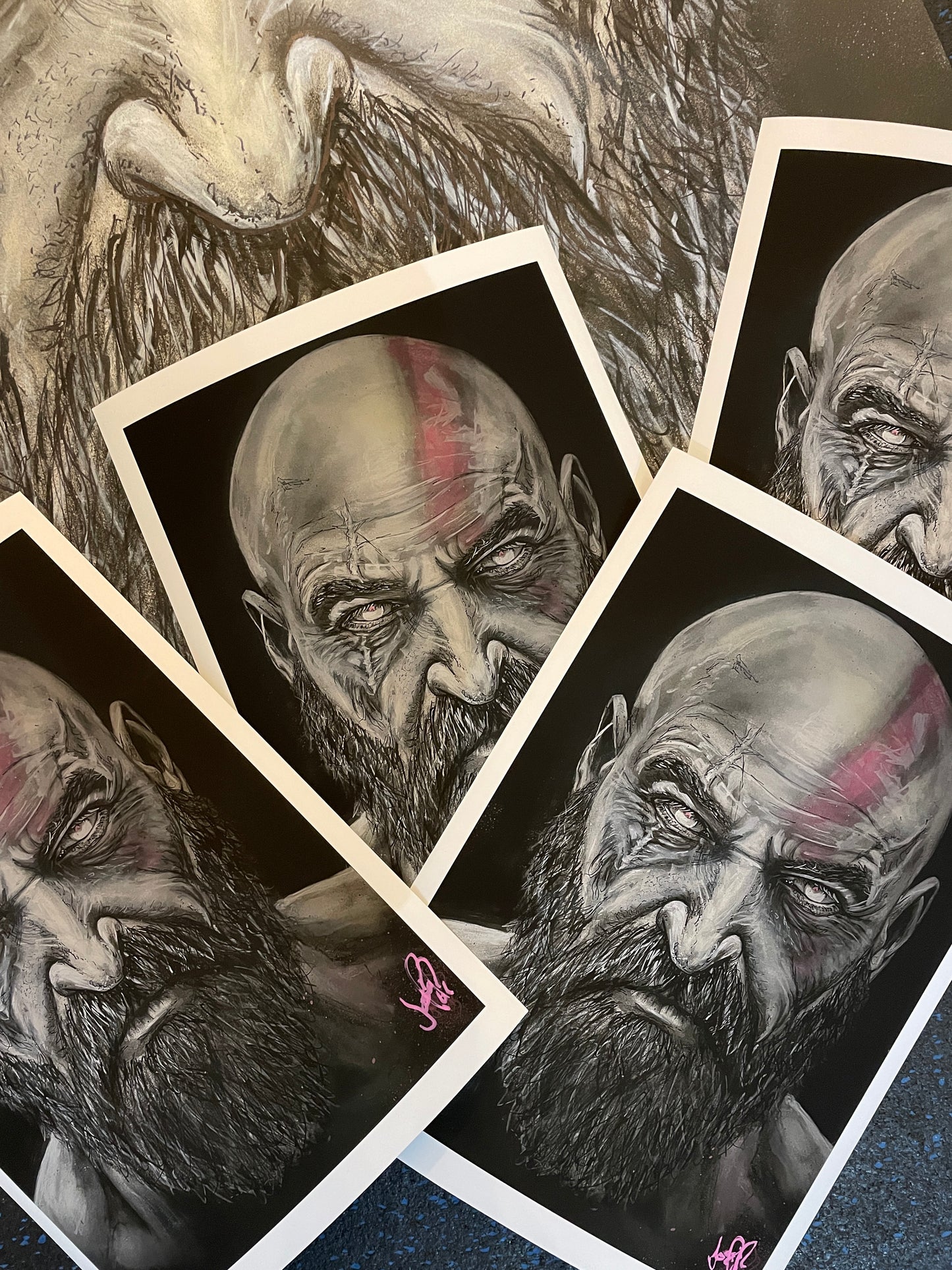 A4 GOD OF WAR Kratos Print