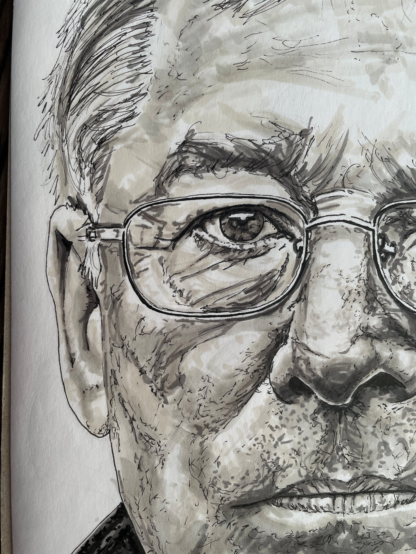 A4 Sir Alex Ferguson Ink Print