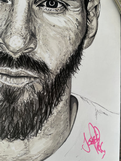 A4 Lionel Messi Ink Print