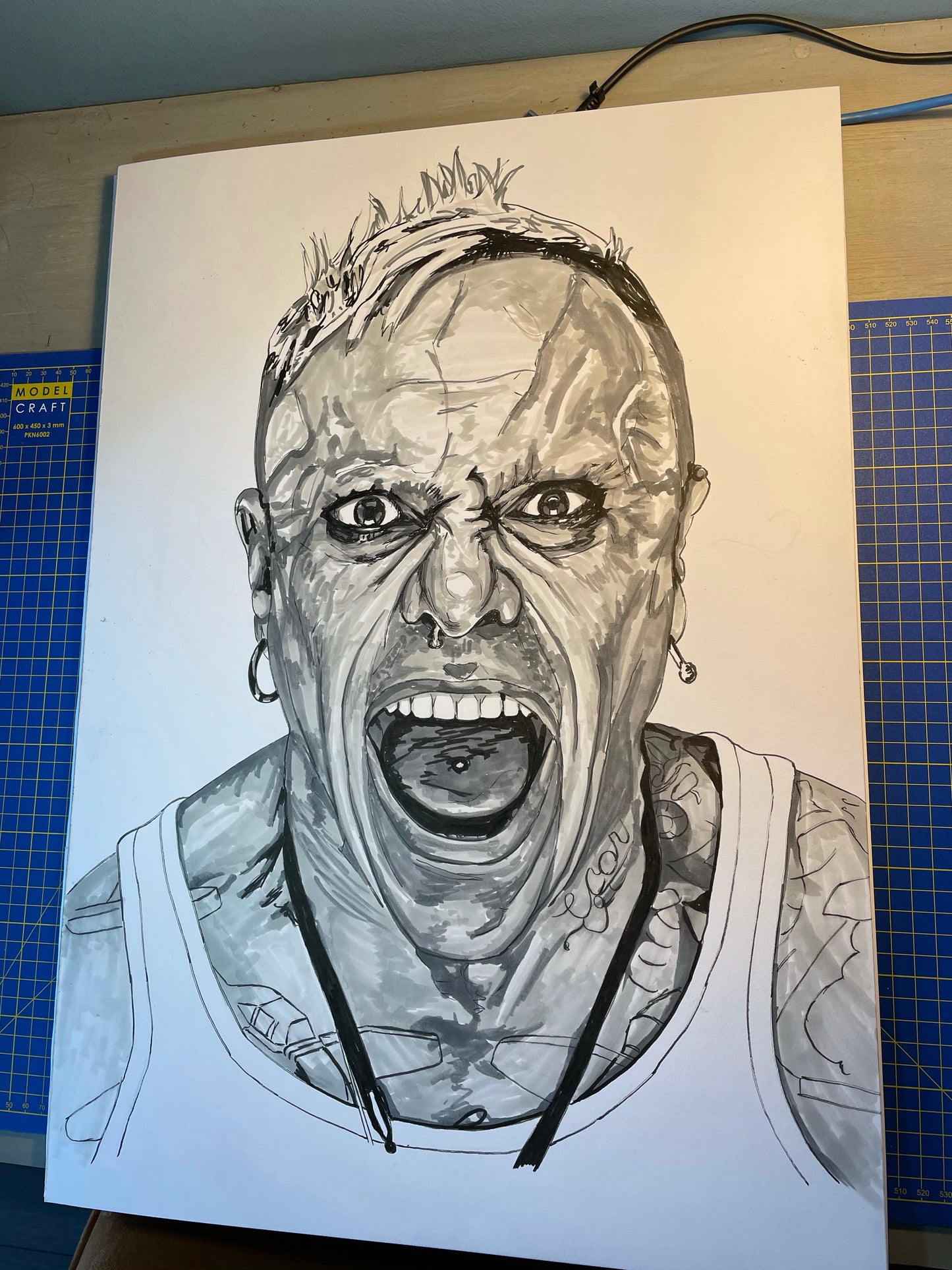 (ORANGE) Keith Flint, The Prodigy Limited Edition Print