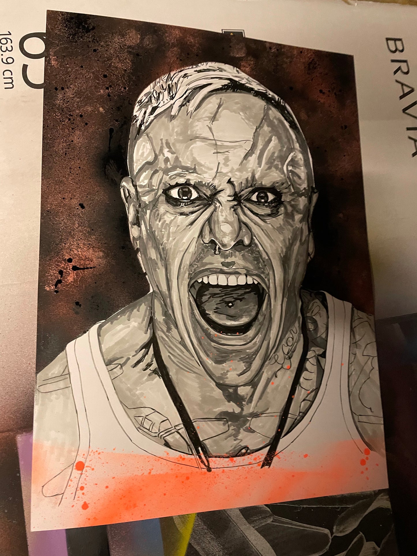 (ORANGE) Keith Flint, The Prodigy Original