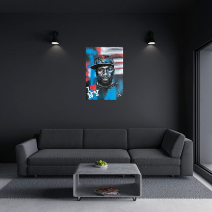 (RED/BLUE) 50 Cent I love NY Limited Edition Print