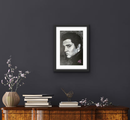 ‘THE KING’ Elvis Presley Limited Edition Print